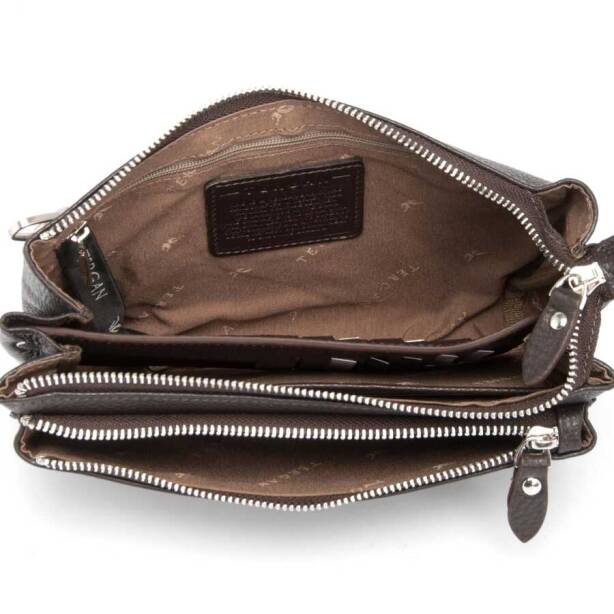 Kahverengi Hakiki Deri Erkek El Çantası - S1PC00021217-A7P - Tergan