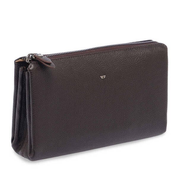 Kahverengi Hakiki Deri Erkek El Çantası - S1PC00021239-A7P - 2