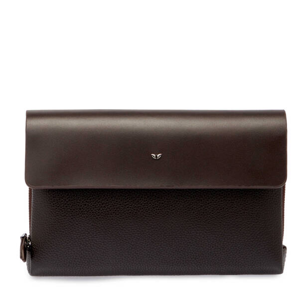 Kahverengi Deri Erkek El Çantası - S1PC00021383-F4T 