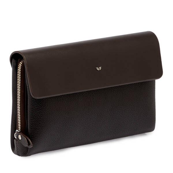 Kahverengi Deri Erkek El Çantası - S1PC00021383-F4T - 2