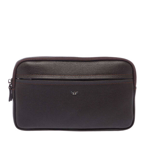 Kahverengi Deri Erkek El Çantası - S1PC00021488-A7P - 1