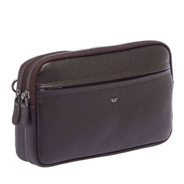 Kahverengi Deri Erkek El Çantası - S1PC00021488-A7P - 2