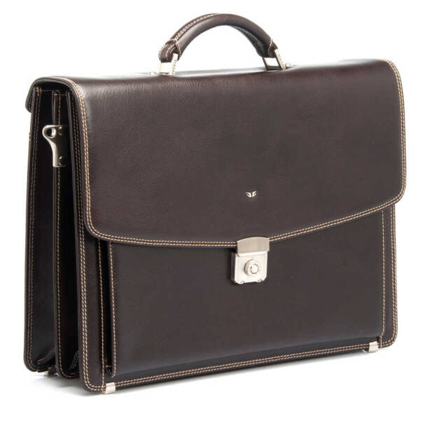 Kahverengi Deri Erkek Evrak Çantası - S1EV00002634-A98 - 2