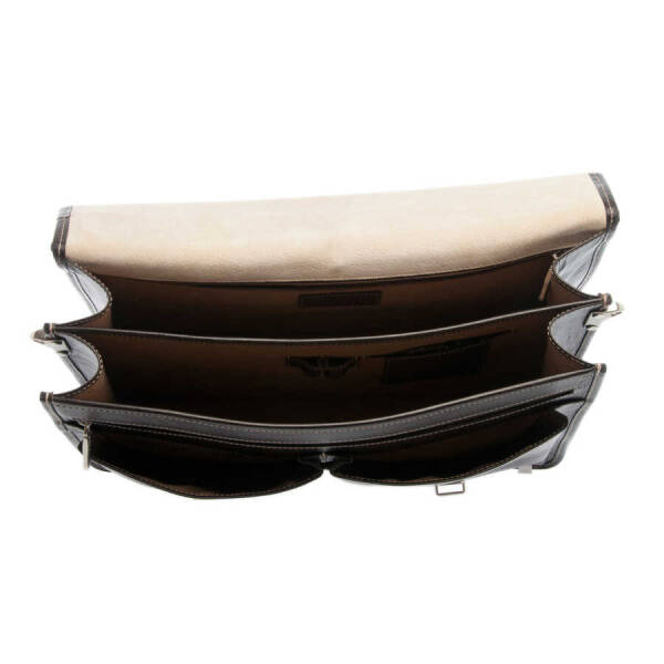 Kahverengi Deri Erkek Evrak Çantası - S1EV00002775-A98 - 4