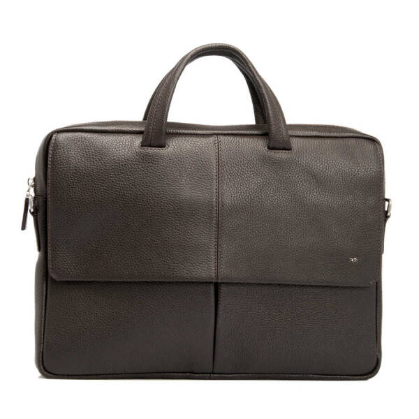 Kahverengi Hakiki Deri Erkek Evrak Çantası - S1EV00021140-A42 - 1