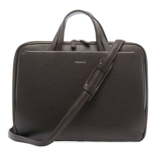 Kahverengi Deri Erkek Evrak Çantası - S1EV00021269-A7P - 3