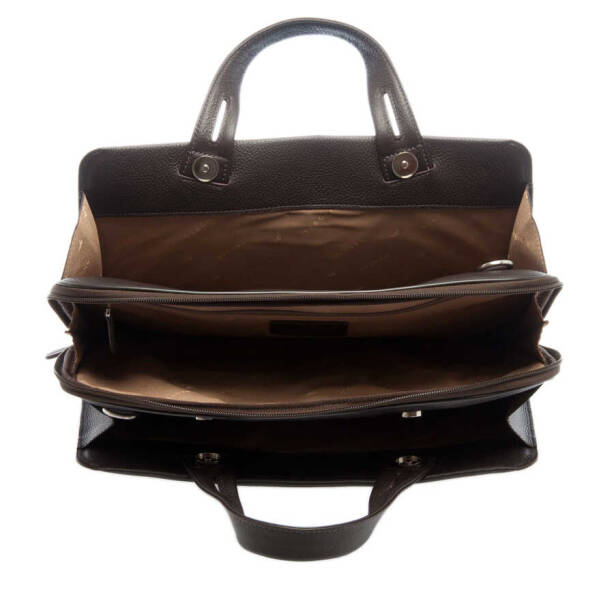 Kahverengi Deri Erkek Evrak Çantası - S1EV00021269-A7P - 4