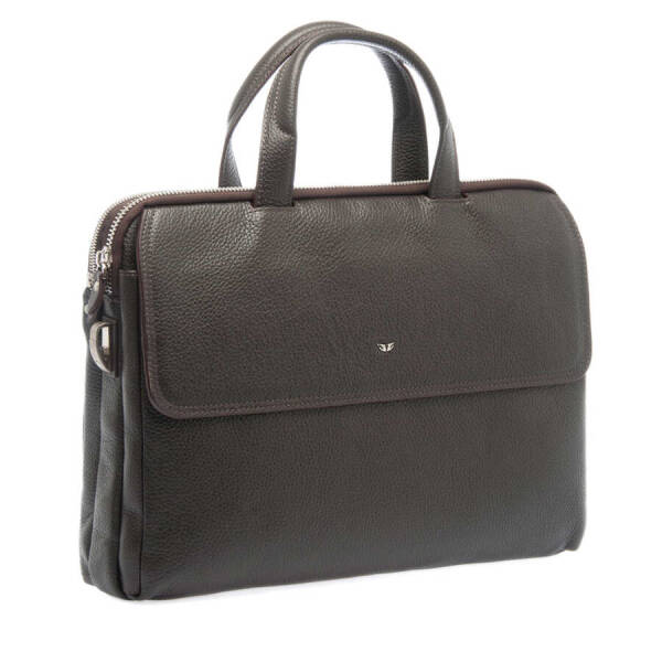 Kahverengi Deri Erkek Evrak Çantası - S1EV00021388-A42 - 2