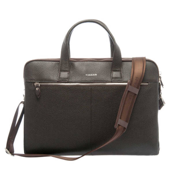 Kahverengi Deri Erkek Evrak Çantası - S1EV00021388-A42 - 3