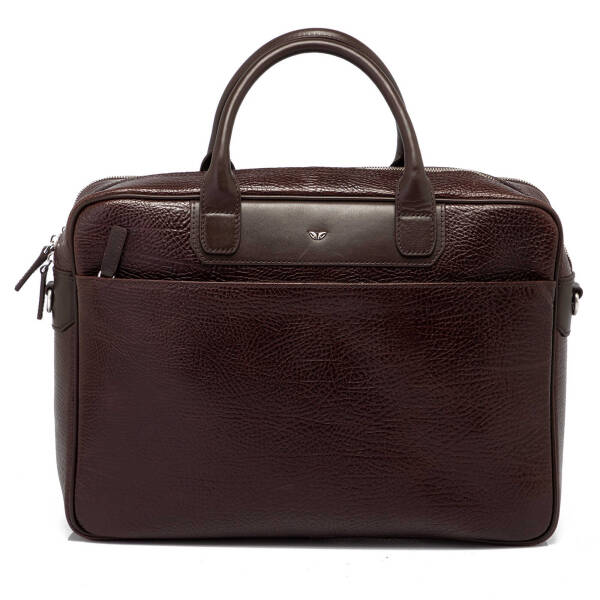 Kahverengi Deri Erkek Evrak Çantası - S1EV00021428-R8U - 1