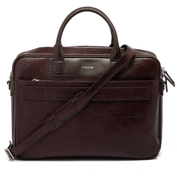 Kahverengi Deri Erkek Evrak Çantası - S1EV00021428-R8U - 3