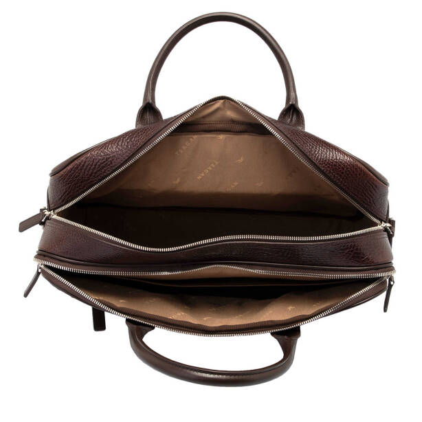 Kahverengi Deri Erkek Evrak Çantası - S1EV00021428-R8U - 4