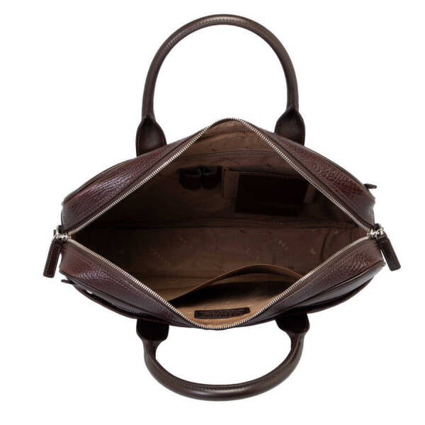 Kahverengi Deri Erkek Evrak Çantası - S1EV00021429-R8U - 4