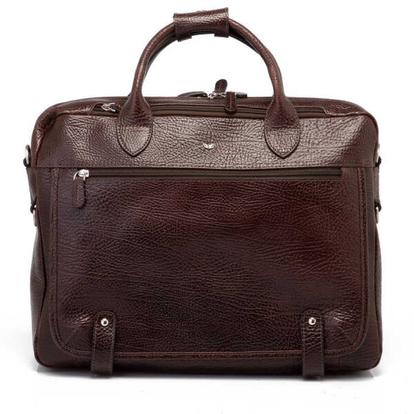 Kahverengi Hakiki Deri Erkek Evrak Çantası - S1EV00021438-P3Y - 1