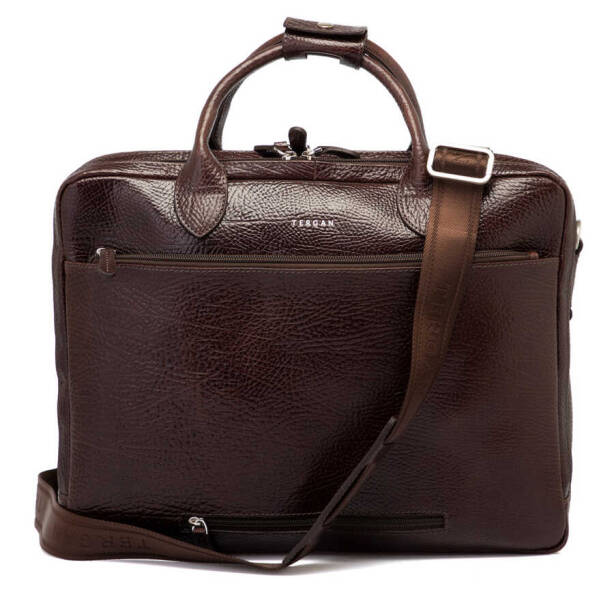 Kahverengi Hakiki Deri Erkek Evrak Çantası - S1EV00021438-P3Y - 3