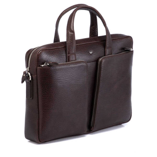 Kahverengi Deri Erkek Evrak Çantası - S1EV00021451-P3Y - 2