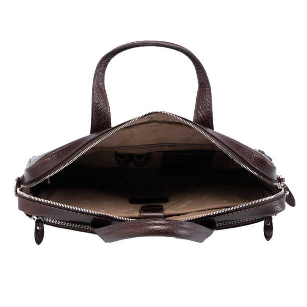 Kahverengi Deri Erkek Evrak Çantası - S1EV00021451-P3Y - 4