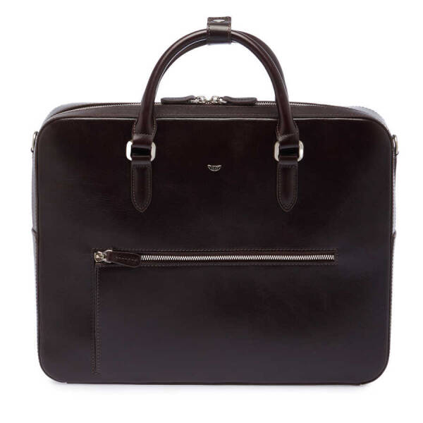 Kahverengi Deri Erkek Evrak Çantası - S1EV00021466-A98 - 1