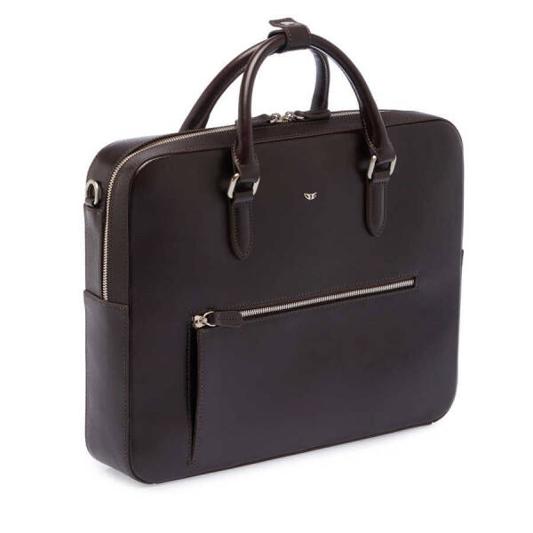 Kahverengi Deri Erkek Evrak Çantası - S1EV00021466-A98 - 2