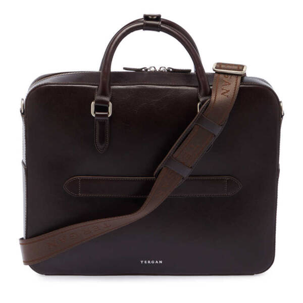 Kahverengi Deri Erkek Evrak Çantası - S1EV00021466-A98 - 3