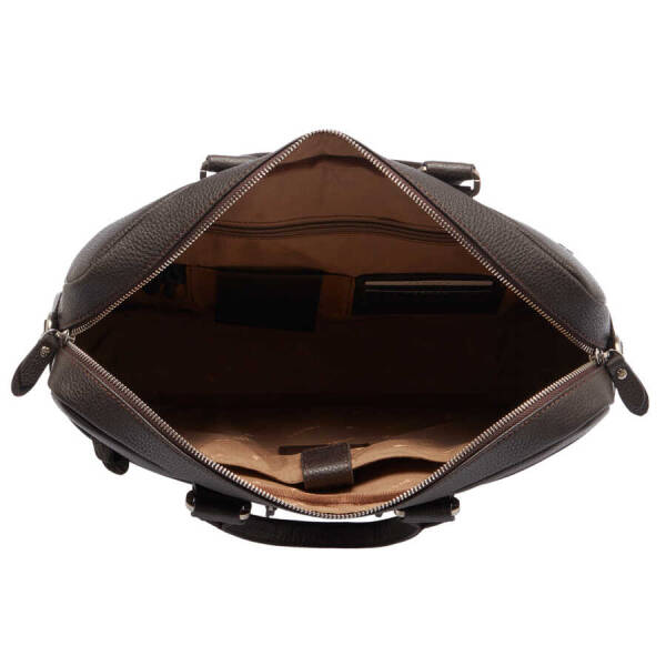 Kahverengi Hakiki Deri Erkek Evrak Çantası - S1EV00021476-A42 - 4