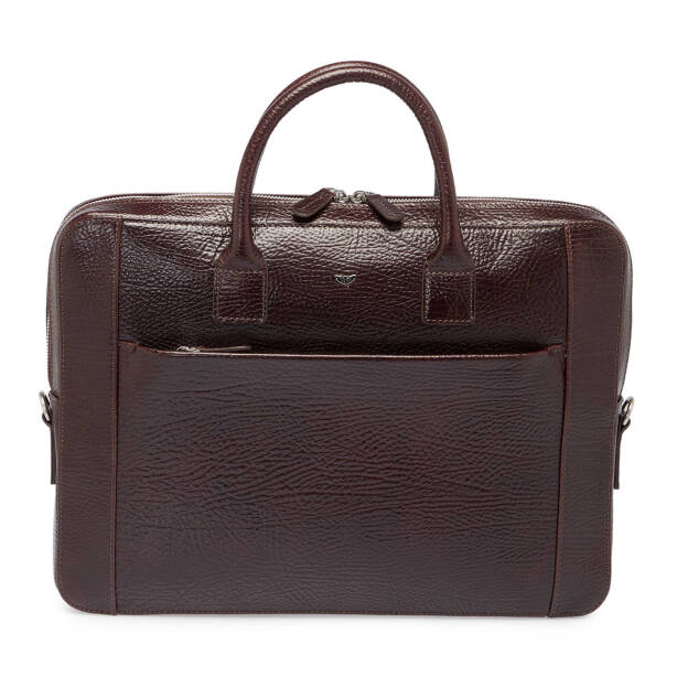 Kahverengi Deri Erkek Evrak Çantası - S1EV00021483-P3Y - 2