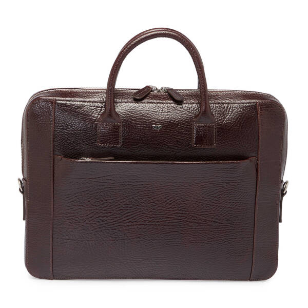 Kahverengi Deri Erkek Evrak Çantası - S1EV00021483-P3Y - 2