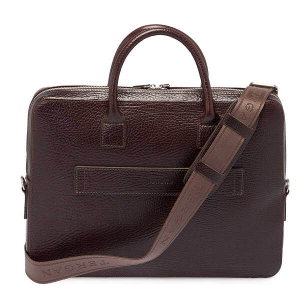 Kahverengi Deri Erkek Evrak Çantası - S1EV00021483-P3Y - 4