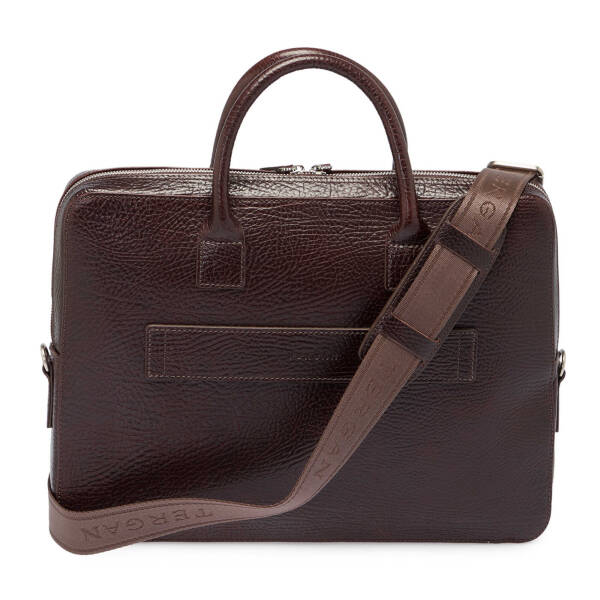 Kahverengi Deri Erkek Evrak Çantası - S1EV00021483-P3Y - 4