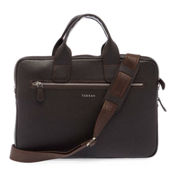 Kahverengi Hakiki Deri Erkek Evrak Çantası - S1EV00021512-A42 - 3