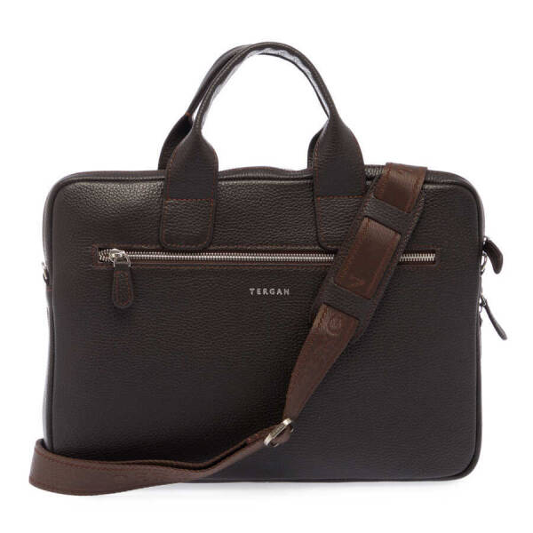 Kahverengi Hakiki Deri Erkek Evrak Çantası - S1EV00021512-A42 - 3