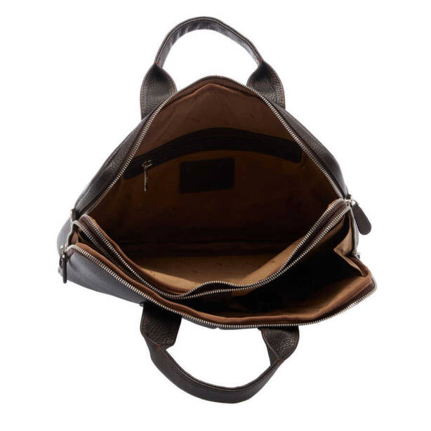 Kahverengi Hakiki Deri Erkek Evrak Çantası - S1EV00021512-A42 - 4