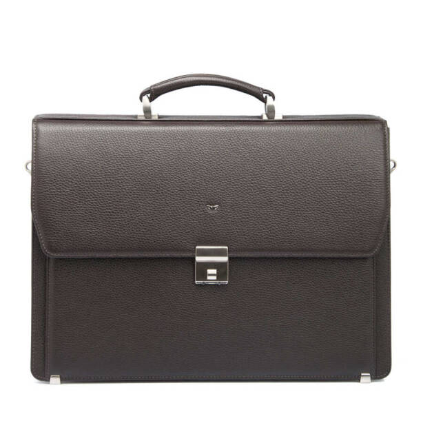 Kahverengi Deri Erkek Evrak Çantası - S1EV00022380-A42 - Tergan