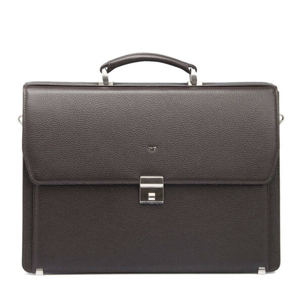 Kahverengi Deri Erkek Evrak Çantası - S1EV00022380-A42 - 1