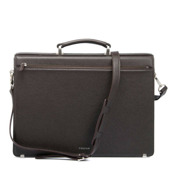 Kahverengi Deri Erkek Evrak Çantası - S1EV00022380-A42 - 3