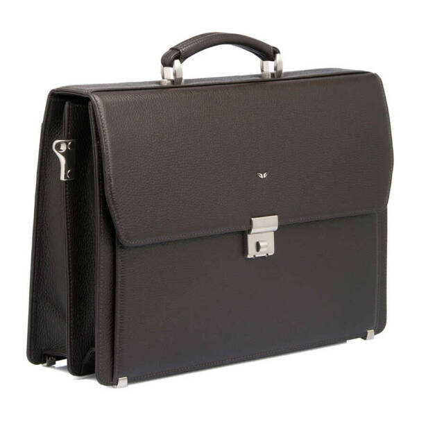 Kahverengi Hakiki Deri Erkek Evrak Çantası - S1EV00022380-A42 - 2