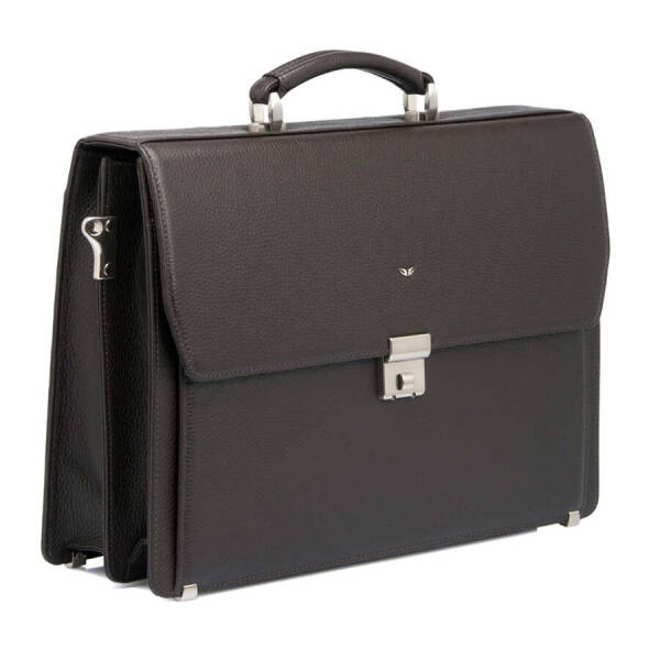 Kahverengi Hakiki Deri Erkek Evrak Çantası - S1EV00022380-A42 - 2