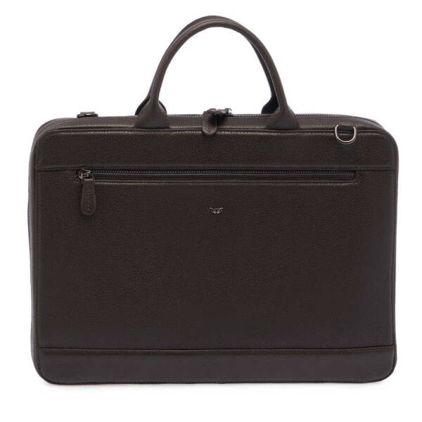 Kahverengi Deri Erkek Evrak Çantası - S1EV00032171-A42 - 1