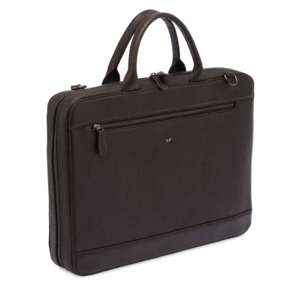 Kahverengi Deri Erkek Evrak Çantası - S1EV00032171-A42 - 2