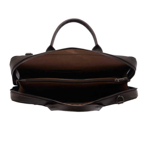 Kahverengi Deri Erkek Evrak Çantası - S1EV00032171-A42 - 4