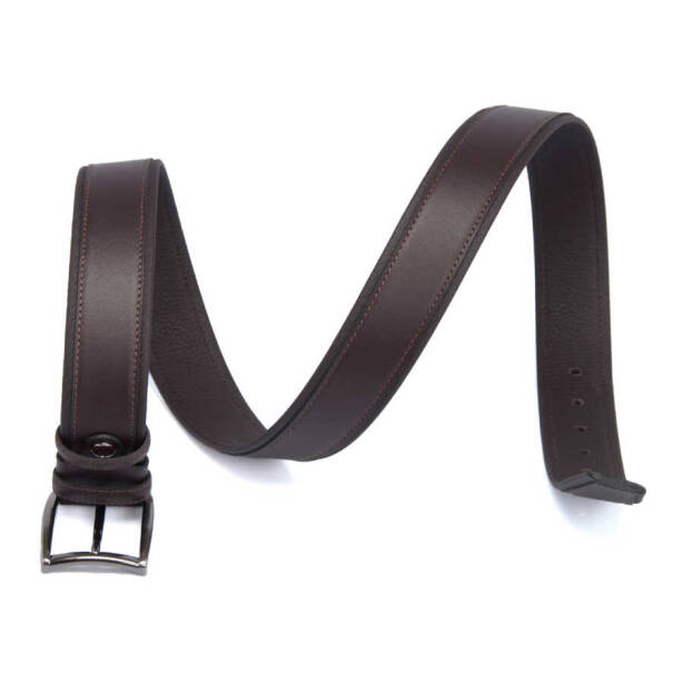 Kahverengi Hakiki Deri Erkek Kemer - S1EK00000312-D63 - 2