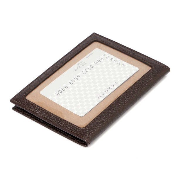 Kahverengi Deri Erkek Kimlik Kabı - S1KI00001582-A7P - Tergan