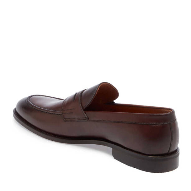 Kahverengi Hakiki Deri Erkek Klasik Ayakkabı - E24I1AY56678-B90 - 3