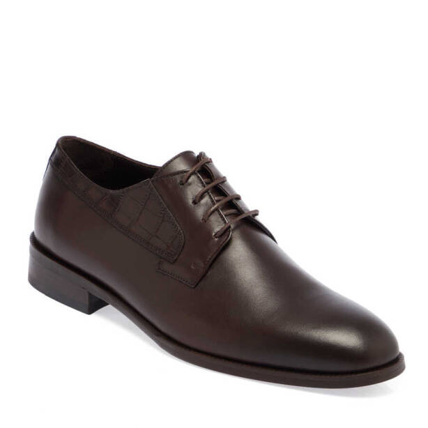 Kahverengi Hakiki Deri Erkek Klasik Ayakkabı - E24I1AY56887-B90 - 2
