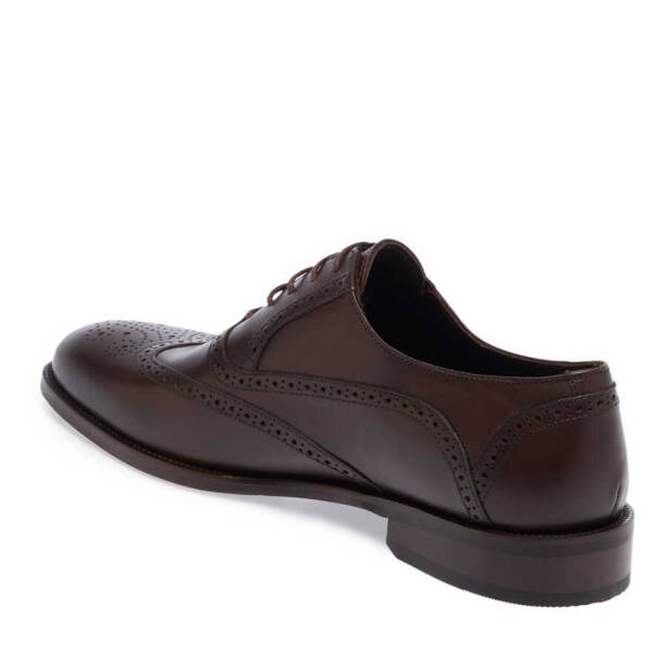 Kahverengi Hakiki Deri Erkek Klasik Ayakkabı - E24I1AY56889-B90 - 3