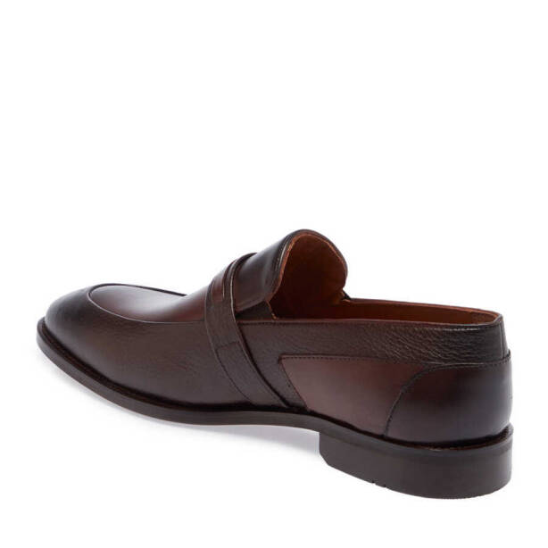 Kahverengi Hakiki Deri Erkek Klasik Ayakkabı - E24I1AY56890-O2E - 3