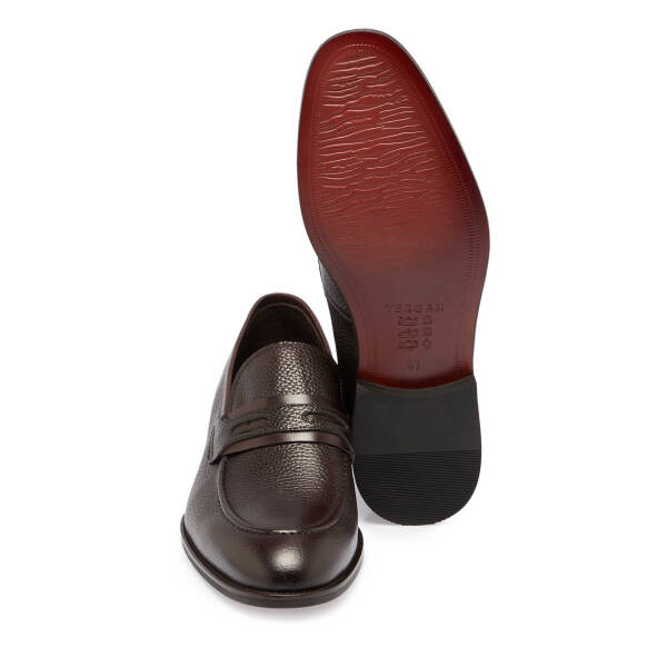 Kahverengi Deri Erkek Klasik Ayakkabı - E24S1AY56966-A42 - 4