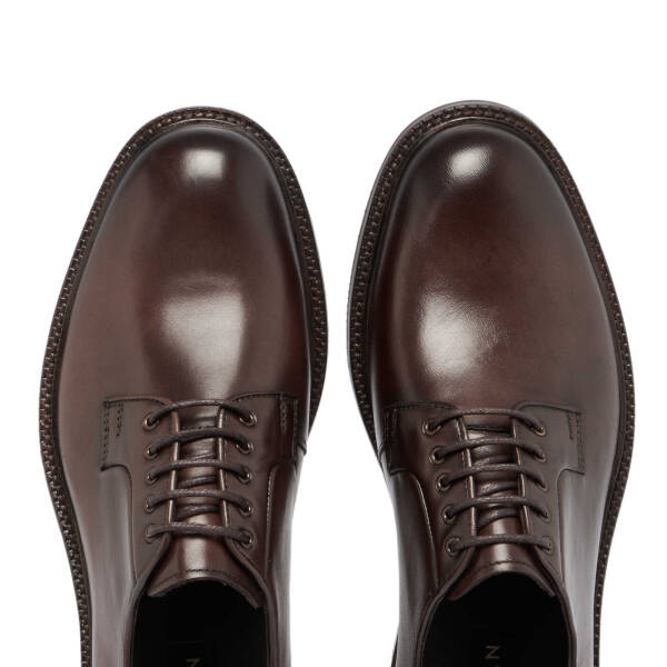 Kahverengi Deri Erkek Klasik Ayakkabı - E24S1AY56973-V94 - 5