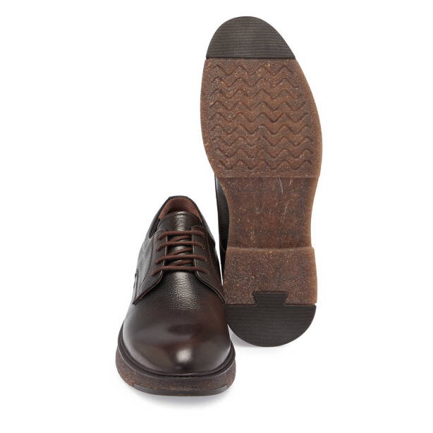 Kahverengi Deri Erkek Klasik Ayakkabı - E24S1AY57032-A24 - 4