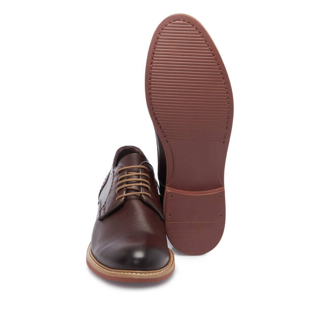 Kahverengi Hakiki Deri Erkek Klasik Ayakkabı - E25I1AY57174-M5Z - 4